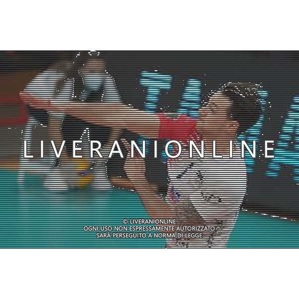 Loris Cerquiglini/LM - Sir Safety Conad Perugia vs Vero Volley Monza - Volleyball Italian Serie A Men Superleague Championship 2020/2021 06 February 2021 - PalaBarton, perugia, Italy Photo showing: ordina santiago (n.5 palleggiatore vero volley monza) @LM/Loris Cerquiglini/ AGENZIA ALDO LIVERANI SAS