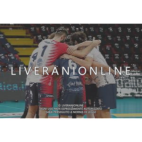Loris Cerquiglini/LM - Sir Safety Conad Perugia vs Vero Volley Monza - Volleyball Italian Serie A Men Superleague Championship 2020/2021 06 February 2021 - PalaBarton, perugia, Italy Photo showing: vero volley monza pre game @LM/Loris Cerquiglini/ AGENZIA ALDO LIVERANI SAS