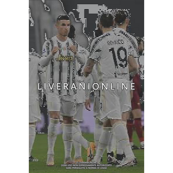 ©Falzone/Agenzia Aldo Liverani Torino 06.02.2021 Stadio Allianz Stadium Juventus vs Roma Serie A Tim 2020-2021 Nella foto : CRISTIANO RONALDO-LEONARDO BONUCCI