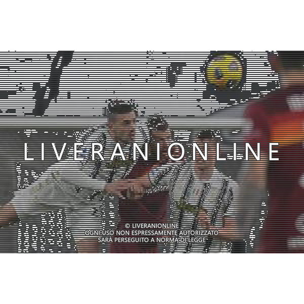 ©Falzone/Agenzia Aldo Liverani Torino 06.02.2021 Stadio Allianz Stadium Juventus vs Roma Serie A Tim 2020-2021 Nella foto :MERIH DEMIRAL- EDIN DZEKO - MATTHIJS DE LIGT