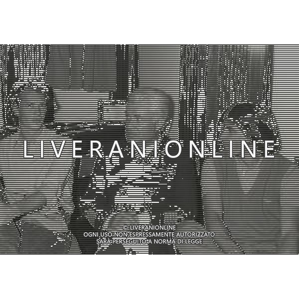 1983 VISITA DELLA ROMA CALCIO SULLA NAVE AMERIGO VESPUCCI NELLA FOTO PAULO ROBERTO FALCAO-BRUNO CONTI AG ALDO LIVERANI SAS