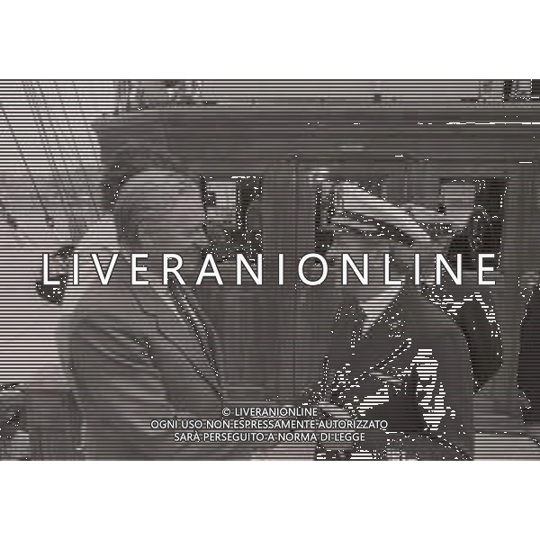 1983 VISITA DELLA ROMA CALCIO SULLA NAVE AMERIGO VESPUCCI NELLA FOTO NILS LIEDHOLM AG ALDO LIVERANI SAS