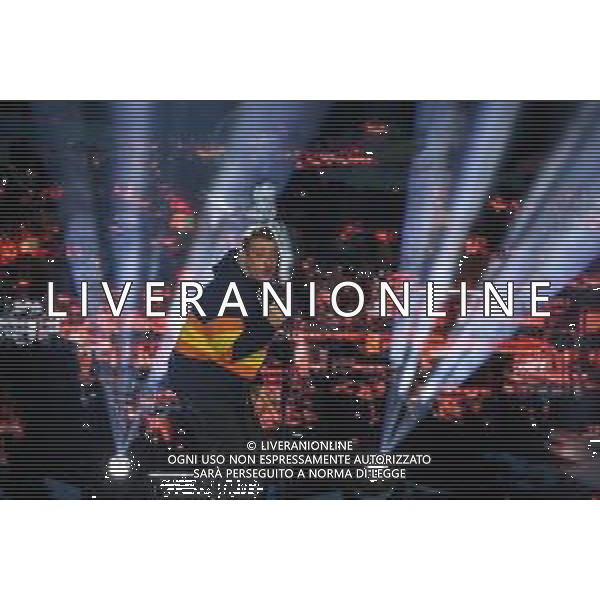 Luca Tedeschi/LM - 2021 FIS Alpine World SKI Championships - Opening Ceremony - alpine ski race 07 February 2021 - Piazza della Stazione, cortina (bl), Italy Photo showing: The singer Francesco Gabbani guest of the opening ceremony @LM/Luca Tedeschi/ AGENZIA ALDO LIVERANI SAS