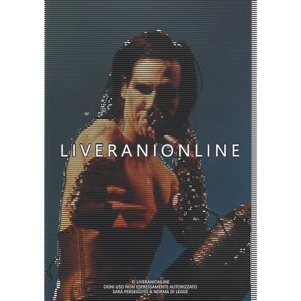 Marilyn Manson, pseudonimo di Brian Hugh Warner, è un cantautore, produttore discografico, attore e pittore americano NELLA FOTO MARILYN MANSON A IMOLA NELL\'ANNO 1999 AG ALDO LIVERANI SAS
