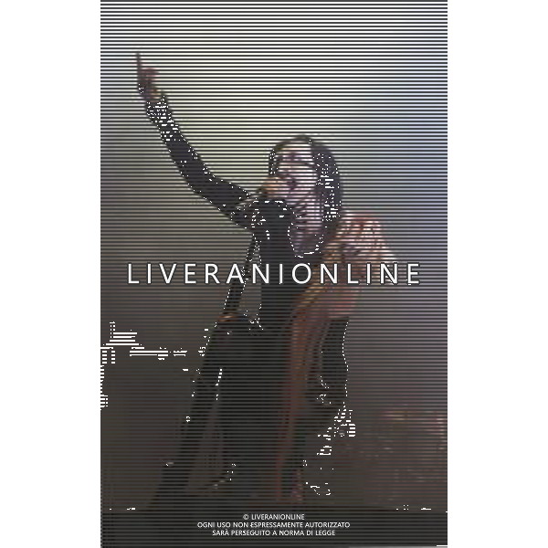 Marilyn Manson, pseudonimo di Brian Hugh Warner, è un cantautore, produttore discografico, attore e pittore americano NELLA FOTO MARILYN MANSON A IMOLA NELL\'ANNO 1999 AG ALDO LIVERANI SAS