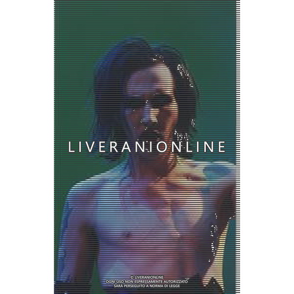 Marilyn Manson, pseudonimo di Brian Hugh Warner, è un cantautore, produttore discografico, attore e pittore americano NELLA FOTO MARILYN MANSON A IMOLA NELL\'ANNO 1999 AG ALDO LIVERANI SAS