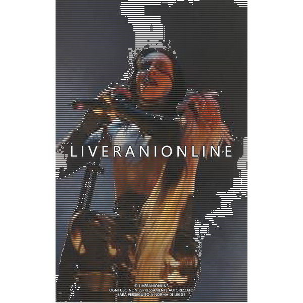 Marilyn Manson, pseudonimo di Brian Hugh Warner, è un cantautore, produttore discografico, attore e pittore americano NELLA FOTO MARILYN MANSON A IMOLA NELL\'ANNO 1999 AG ALDO LIVERANI SAS