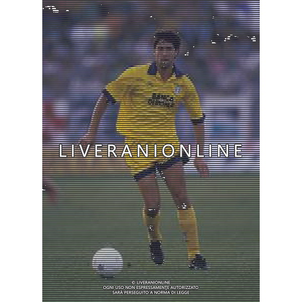 LAZIO CALCIO RETROSPETTIVA NELLA FOTO IL CALCIATORE BERGODI CRISTIANO LAZIO 1993 AGENZIA ALDO LIVERANI SAS
