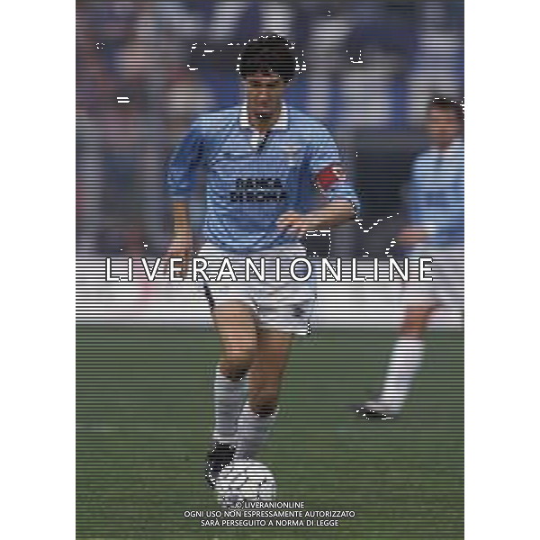 LAZIO CALCIO RETROSPETTIVA NELLA FOTO IL CALCIATORE BERGODI CRISTIANO LAZIO 1993 AGENZIA ALDO LIVERANI SAS