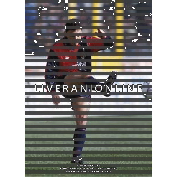 GENOA CALCIO RETROSPETTIVA NELLA FOTO IL CALCIATORE CARLOS ALBERTO AGUILERA AGENZIA ALDO LIVERANI SAS