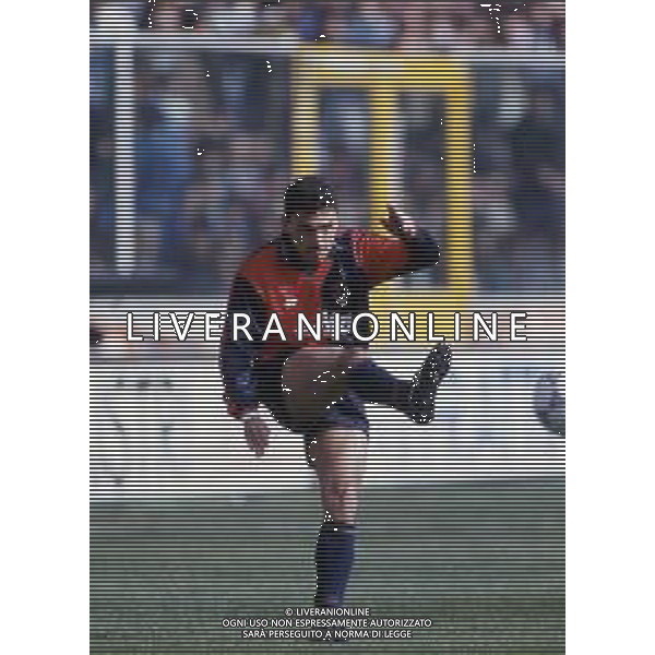 GENOA CALCIO RETROSPETTIVA NELLA FOTO IL CALCIATORE CARLOS ALBERTO AGUILERA AGENZIA ALDO LIVERANI SAS