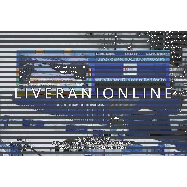 Luca Tedeschi/LM - 2021 FIS Alpine World SKI Championships - Super Giant - Men - alpine ski race 09 February 2021 - Vertigine, cortina (bl), Italy Photo showing: Women\'s SG in cancelled for today due to bad wather condition in Cortina d\'Ampezzo @LM/Luca Tedeschi/AGENZIA ALDO LIVERANI SAS