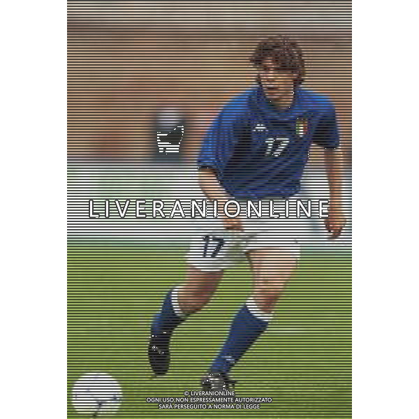 NAZIONALE ITALIANA DI CALCIO 2000 - RETROSPETTIVA NELLA FOTO IL CALCIATORE GIANNICHEDDA GIULIANO AGENZIA ALDO LIVERANI SAS