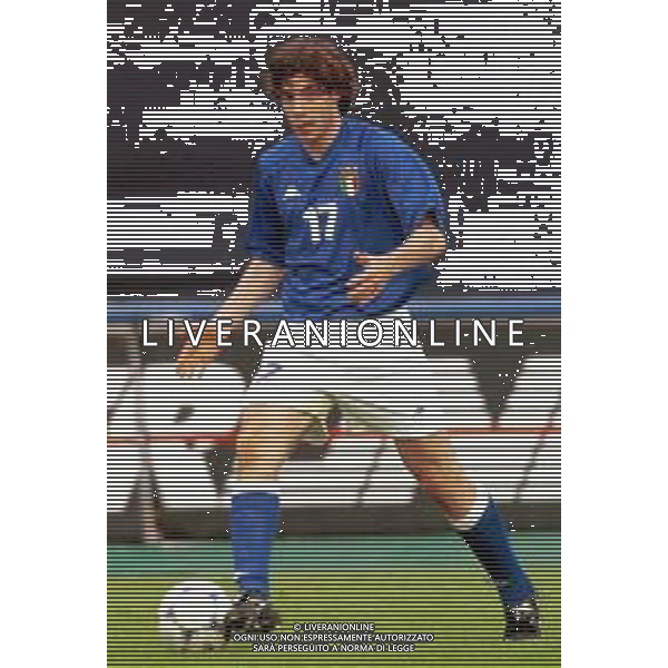 NAZIONALE ITALIANA DI CALCIO 2000 - RETROSPETTIVA NELLA FOTO IL CALCIATORE GIANNICHEDDA GIULIANO AGENZIA ALDO LIVERANI SAS