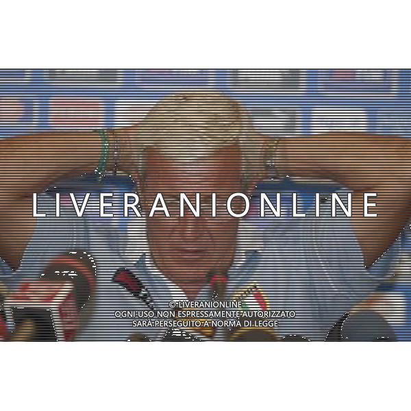 Coverciano 30 agosto 2005 Ritiro e allenamento nazionale italiana nella foto: Lippi Marcello in conferenza stampa foto Gianni Nucci / Ag. Aldo Liverani