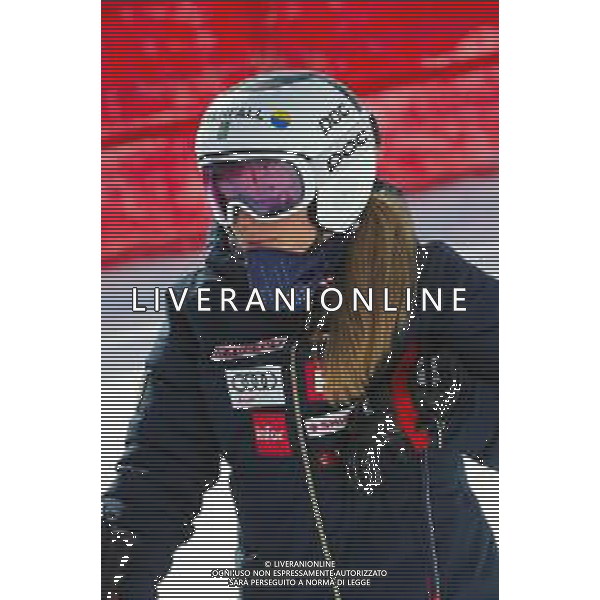 Sergio Bisi/LM - 2021 FIS Alpine World SKI Championships - Super Giant - Women - alpine ski race 09 February 2021 - Vertigine, cortina (bl), Italy Photo showing: 2021 FIS ALPINE WORLD SKI CHAMPIONSHIPS, SG WOMEN Cortina D\'Ampezzo, Veneto, Italy 2021-02-09 - Tuesday Image shows: Race Cancelled - Racer Inspection @LM/Sergio Bisi/AGENZIA ALDO LIVERANI SAS