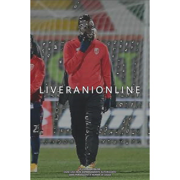 Alessio Marini/LM - Vicenza vs Monza - Italian Football Championship League BKT 2020/2021 09 February 2021 - vicenza, Italy Photo showing: warm up of Mario Balotelli (AC Monza) @LM/Alessio Marini/AGENZIA ALDO LIVERANI SAS