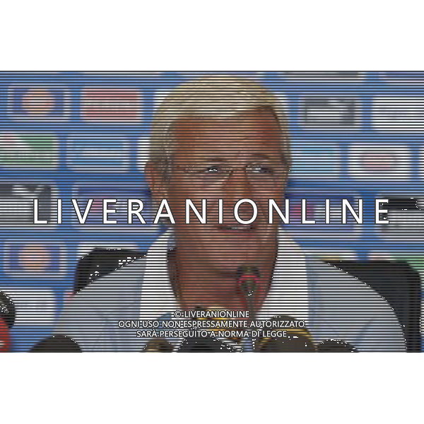 Coverciano 30 agosto 2005 Ritiro e allenamento nazionale italiana nella foto: Lippi Marcello in conferenza stampa foto Gianni Nucci / Ag. Aldo Liverani