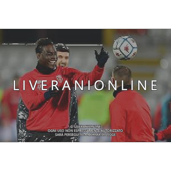 Alessio Marini/LM - Vicenza vs Monza - Italian Football Championship League BKT 2020/2021 09 February 2021 - vicenza, Italy Photo showing: warm up of Mario Balotelli (AC Monza) @LM/Alessio Marini/AGENZIA ALDO LIVERANI SAS