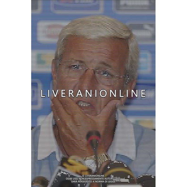 Coverciano 30 agosto 2005 Ritiro e allenamento nazionale italiana nella foto: Lippi Marcello in conferenza stampa foto Gianni Nucci / Ag. Aldo Liverani