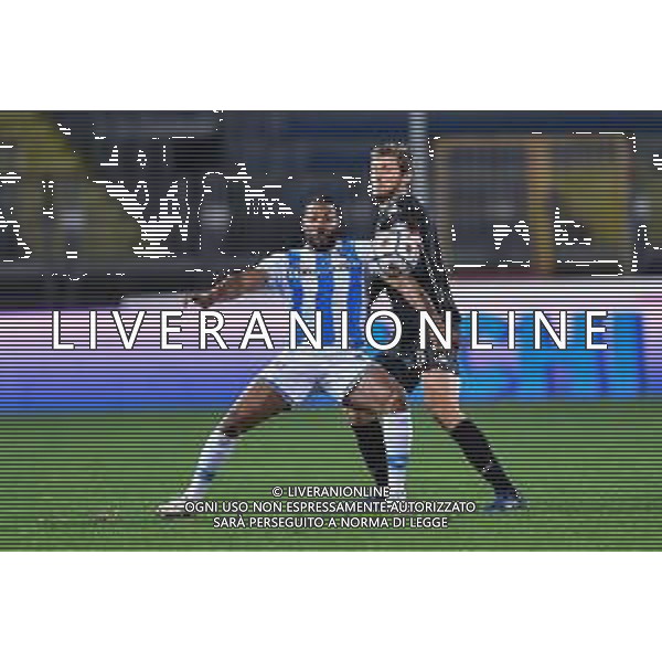 Lisa Guglielmi/LM - Empoli FC vs Pescara Calcio - Italian Football Championship League BKT 2020/2021 09 February 2021 - Carlo Castellani stadium, empoli, Italy Photo showing: Simone Romagnoli (Empoli) and Damir Ceter (Pescara) @LM/Lisa Guglielmi/AGENZIA ALDO LIVERANI SAS