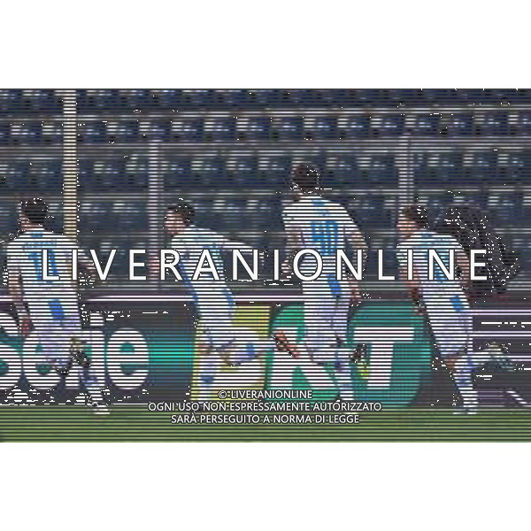 Lisa Guglielmi/LM - Empoli FC vs Pescara Calcio - Italian Football Championship League BKT 2020/2021 09 February 2021 - Carlo Castellani stadium, empoli, Italy Photo showing: Massimiliano Busellato (Pescara) celebrates after scoring the goal @LM/Lisa Guglielmi/AGENZIA ALDO LIVERANI SAS