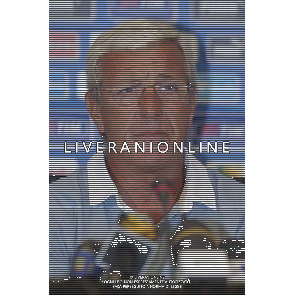 Coverciano 30 agosto 2005 Ritiro e allenamento nazionale italiana nella foto: Lippi Marcello in conferenza stampa foto Gianni Nucci / Ag. Aldo Liverani