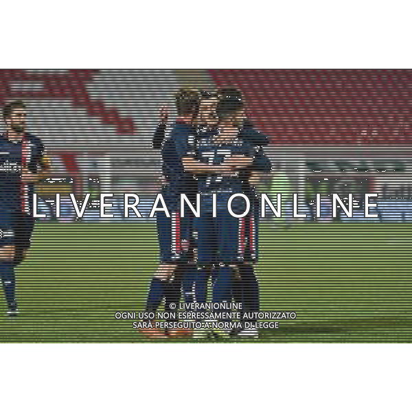 Alessio Marini/LM - Vicenza vs Monza - Italian Football Championship League BKT 2020/2021 09 February 2021 - vicenza, Italy Photo showing: Dany Mota (AC Monza) celebrates after scoring the 0-1 goal @LM/Alessio Marini/AGENZIA ALDO LIVERANI SAS