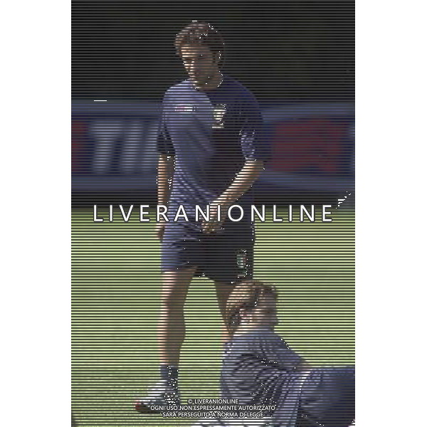 Coverciano 30 agosto 2005 Ritiro e allenamento nazionale italiana nella foto: Del Piero Alessandro e Gilardino Alberto foto Gianni Nucci / Ag. Aldo Liverani