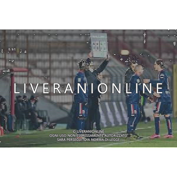 Alessio Marini/LM - Vicenza vs Monza - Italian Football Championship League BKT 2020/2021 09 February 2021 - vicenza, Italy Photo showing: Mario Balotelli (AC Monza) entry in field @LM/Alessio Marini/AGENZIA ALDO LIVERANI SAS