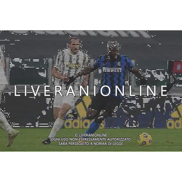Torino 09.02.2021 Allianz Stadium Juventus vs Inter Semifinale Ritorno Coppa Italia Tim 2020/2021/2020 ©Viganti/Agenzia Aldo Liverani Nella foto: romelu lukaku e giorgio chiellini