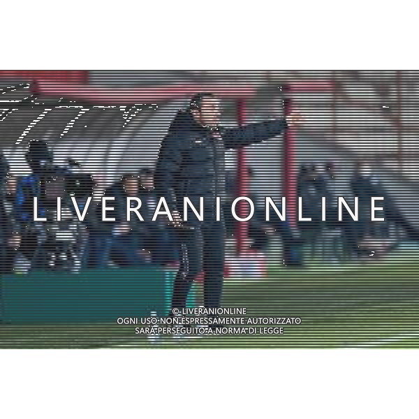 Alessio Marini/LM - Vicenza vs Monza - Italian Football Championship League BKT 2020/2021 09 February 2021 - vicenza, Italy Photo showing: Cristian Brocchi (Coach AC Monza) @LM/Alessio Marini AG ALDO LIVERANI SAS