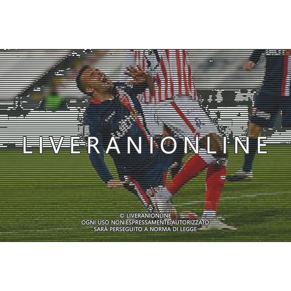 Alessio Marini/LM - Vicenza vs Monza - Italian Football Championship League BKT 2020/2021 09 February 2021 - vicenza, Italy Photo showing: faul of Giulio Donati (AC Monza) @LM/Alessio Marini AG ALDO LIVERANI SAS