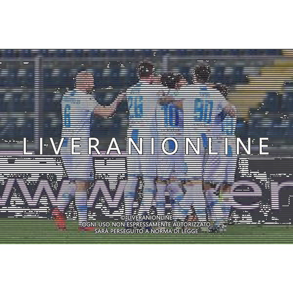 Lisa Guglielmi/LM - Empoli FC vs Pescara Calcio - Italian Football Championship League BKT 2020/2021 09 February 2021 - Carlo Castellani stadium, empoli, Italy Photo showing: Pescara player celebrate after the goal @LM/Lisa Guglielmi AG ALDO LIVERANI SAS