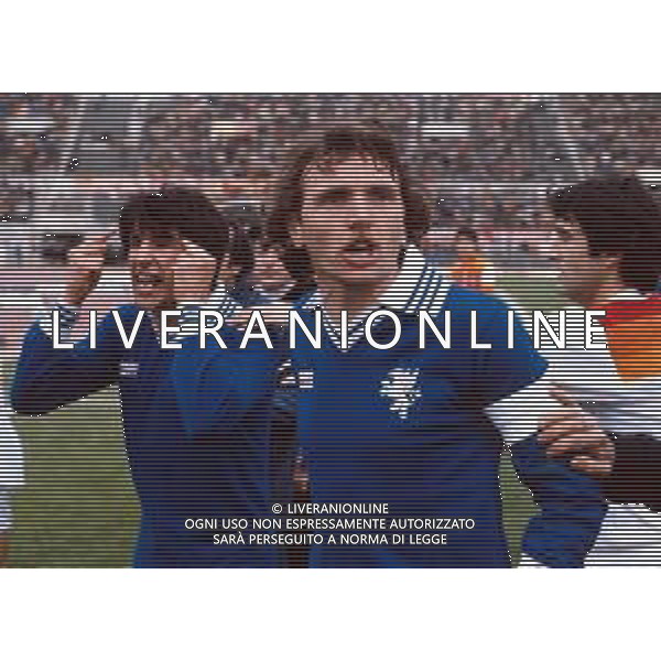 PERUGIA CALCIO RETROSPETTIVA NELLA FOTOIL CALCIATORE FROSIO PIERLUIGI AGENZIA ALDO LIVERANI SAS