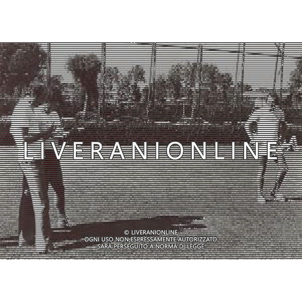 RETROSPETTIVA RENE\' VAN DER KERKHOF CALCIATORE NELLA FOTO RENE\' VAN DER KERKHOF IN RITIRO CON LA LAZIO CALCIO AG ALDO LIVERANI SAS