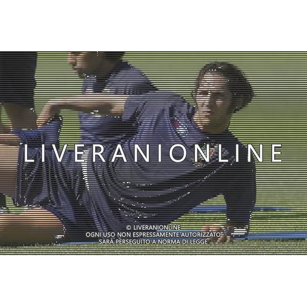 Coverciano 30 agosto 2005 Ritiro e allenamento nazionale italiana nella foto: Materazzi Marco foto Gianni Nucci / Ag. Aldo Liverani