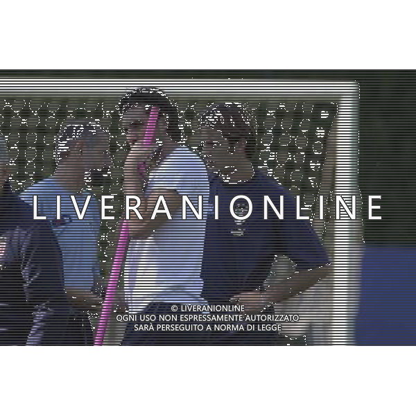 Coverciano 30 agosto 2005 Ritiro e allenamento nazionale italiana nella foto: Vieri Christian e Gilardino Alberto foto Gianni Nucci / Ag. Aldo Liverani