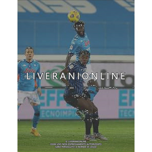 Atalanta-Napoli Coppa Italia 2020/2021 Semifinale di ritorno Bergamo, 10 Febbraio 2021 Nella foto: Duvan Zapata e Victor Osimhen Ph. Soli - Ag. Aldo Liverani/AGENZIA ALDO LIVERANI SAS
