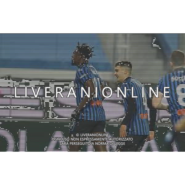 Atalanta-Napoli Coppa Italia 2020/2021 Semifinale di ritorno Bergamo, 10 Febbraio 2021 Nella foto: Duvan Zapata esulta dopo il gol dell\'1-0 Ph. Soli - Ag. Aldo Liverani/AGENZIA ALDO LIVERANI SAS