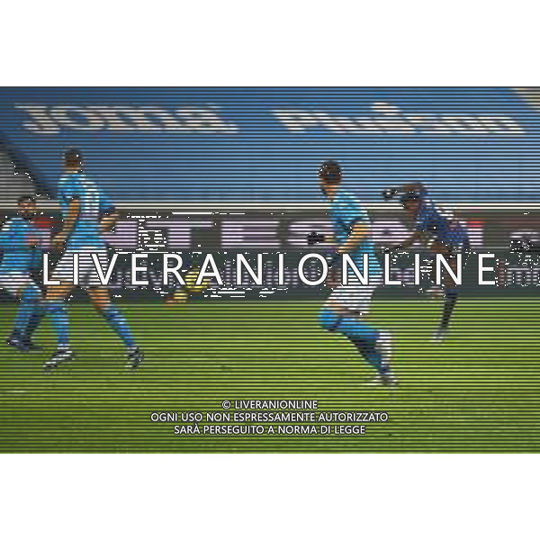 Atalanta-Napoli Coppa Italia 2020/2021 Semifinale di ritorno Bergamo, 10 Febbraio 2021 Nella foto: Duvan Zapata realizza il gol dell\'1-0 Ph. Soli - Ag. Aldo Liverani/AGENZIA ALDO LIVERANI SAS