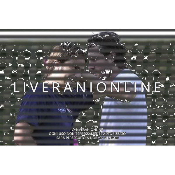 Coverciano 30 agosto 2005 Ritiro e allenamento nazionale italiana nella foto: Vieri Christian e Gilardino Alberto foto Gianni Nucci / Ag. Aldo Liverani