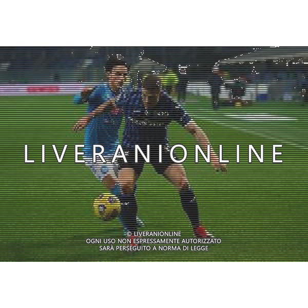 Atalanta-Napoli Coppa Italia 2020/2021 Semifinale di ritorno Bergamo, 10 Febbraio 2021 Nella foto: Eljif Elmas e Robin Gosens Ph. Soli - Ag. Aldo Liverani/AGENZIA ALDO LIVERANI SAS