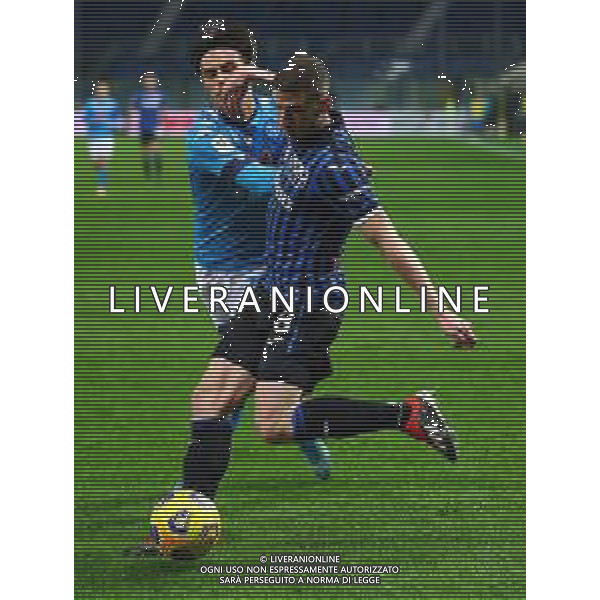 Atalanta-Napoli Coppa Italia 2020/2021 Semifinale di ritorno Bergamo, 10 Febbraio 2021 Nella foto: Eljif Elmas e Robin Gosens Ph. Soli - Ag. Aldo Liverani/AGENZIA ALDO LIVERANI SAS