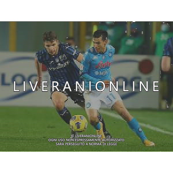 Atalanta-Napoli Coppa Italia 2020/2021 Semifinale di ritorno Bergamo, 10 Febbraio 2021 Nella foto: Berat Djimsiti e Hirving Lozano Ph. Soli - Ag. Aldo Liverani/AGENZIA ALDO LIVERANI SAS