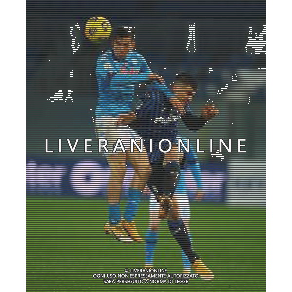 Atalanta-Napoli Coppa Italia 2020/2021 Semifinale di ritorno Bergamo, 10 Febbraio 2021 Nella foto: Bosko Sutalo e Hirving Lozano Ph. Soli - Ag. Aldo Liverani/AGENZIA ALDO LIVERANI SAS