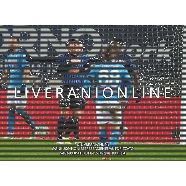 Atalanta-Napoli Coppa Italia 2020/2021 Semifinale di ritorno Bergamo, 10 Febbraio 2021 Nella foto: Matteo Pessina esulta dopo il gol del 3-1 Ph. Soli - Ag. Aldo Liverani/AGENZIA ALDO LIVERANI SAS
