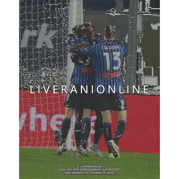 Atalanta-Napoli Coppa Italia 2020/2021 Semifinale di ritorno Bergamo, 10 Febbraio 2021 Nella foto: Matteo Pessina esulta dopo il gol del 3-1 Ph. Soli - Ag. Aldo Liverani/AGENZIA ALDO LIVERANI SAS