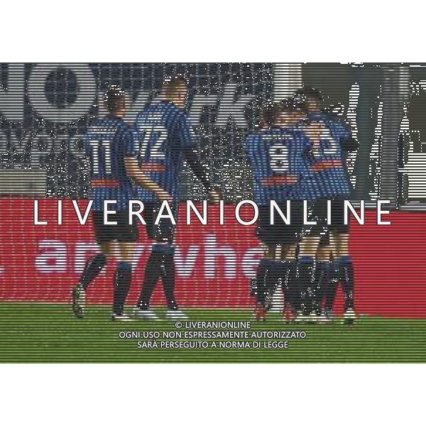 Atalanta-Napoli Coppa Italia 2020/2021 Semifinale di ritorno Bergamo, 10 Febbraio 2021 Nella foto: Matteo Pessina esulta dopo il gol del 3-1 Ph. Soli - Ag. Aldo Liverani/AGENZIA ALDO LIVERANI SAS