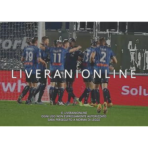 Atalanta-Napoli Coppa Italia 2020/2021 Semifinale di ritorno Bergamo, 10 Febbraio 2021 Nella foto: Matteo Pessina esulta dopo il gol del 3-1 Ph. Soli - Ag. Aldo Liverani/AGENZIA ALDO LIVERANI SAS
